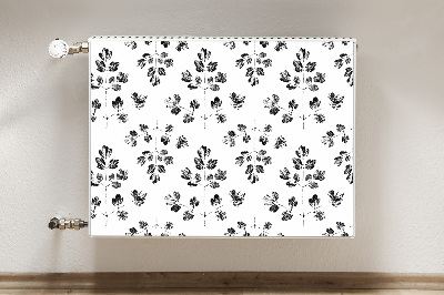 Tapis magnétique pour radiateur Motif noir et blanc