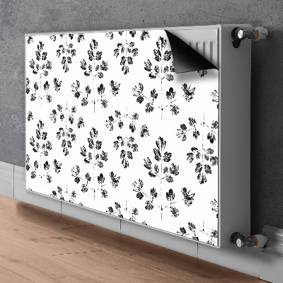 Tapis magnétique pour radiateur Motif noir et blanc