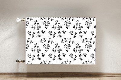 Tapis magnétique pour radiateur Motif noir et blanc