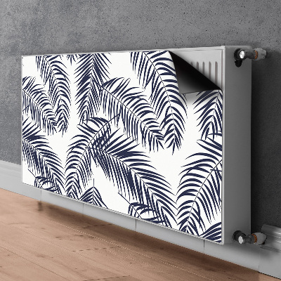 Cache radiateur déco Paume tropicale