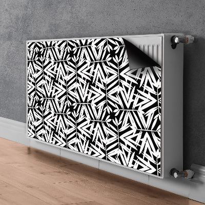 Tapis magnétique pour radiateur Motif noir et blanc