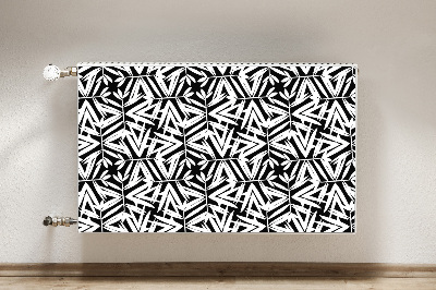 Tapis magnétique pour radiateur Motif noir et blanc