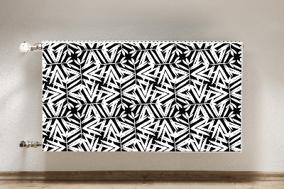 Tapis magnétique pour radiateur Motif noir et blanc