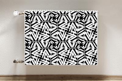 Tapis magnétique pour radiateur Motif noir et blanc