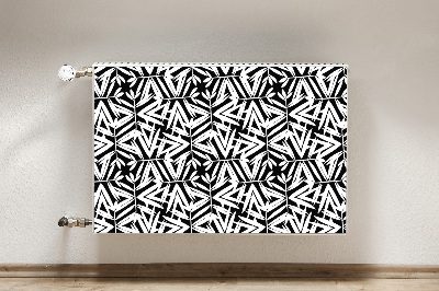 Tapis magnétique pour radiateur Motif noir et blanc