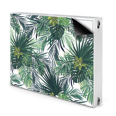 Cache radiateur déco Feuilles tropicales