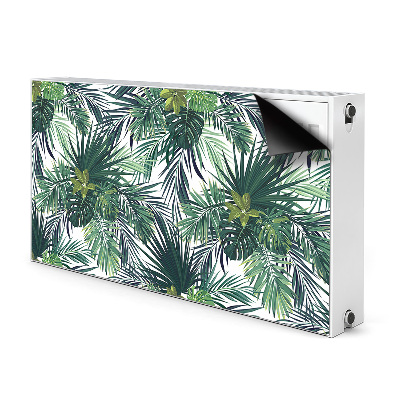 Cache radiateur déco Feuilles tropicales