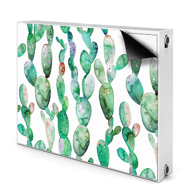 Couvercle magnétique du radiateur Cactus aquarelle