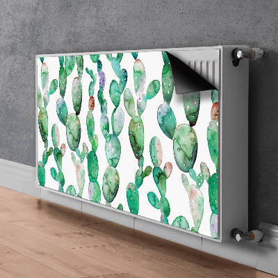 Couvercle magnétique du radiateur Cactus aquarelle