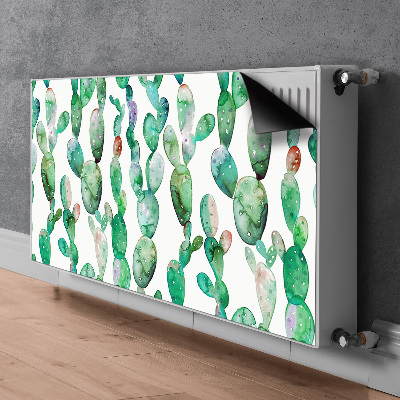 Couvercle magnétique du radiateur Cactus aquarelle