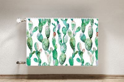 Couvercle magnétique du radiateur Cactus aquarelle