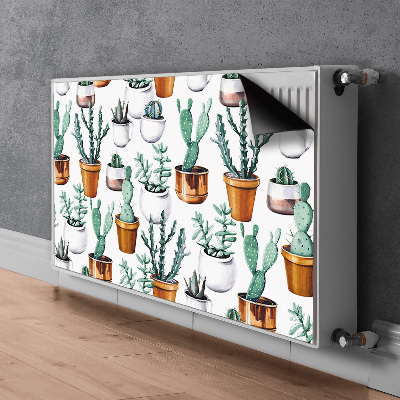 Couvercle magnétique du radiateur Cactus dans des pots