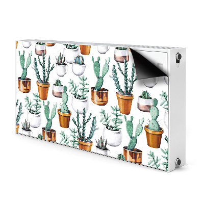 Couvercle magnétique du radiateur Cactus dans des pots