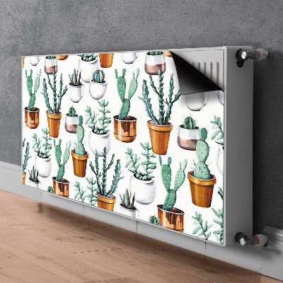 Couvercle magnétique du radiateur Cactus dans des pots