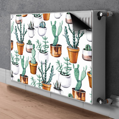 Couvercle magnétique du radiateur Cactus dans des pots