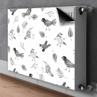 Cache radiateur déco Oiseaux dessinés