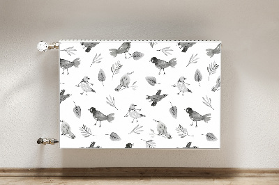 Cache radiateur déco Oiseaux dessinés