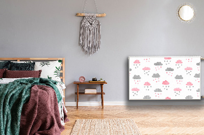 Tapis de radiateur décoratif Nuages ​​minimalistes