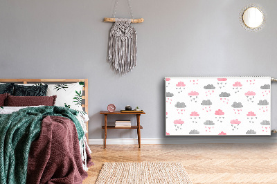 Tapis de radiateur décoratif Nuages ​​minimalistes