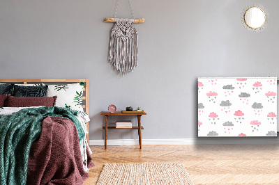 Tapis de radiateur décoratif Nuages ​​minimalistes