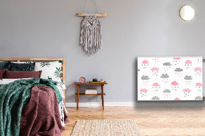 Tapis de radiateur décoratif Nuages ​​minimalistes