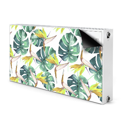 Tapis magnétique pour radiateur Feuilles exotiques