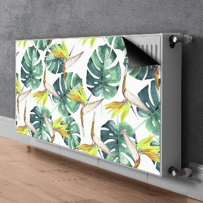 Tapis magnétique pour radiateur Feuilles exotiques