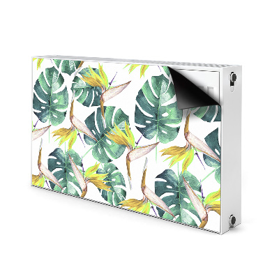 Tapis magnétique pour radiateur Feuilles exotiques