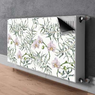 Cache radiateur déco Orchidées roses