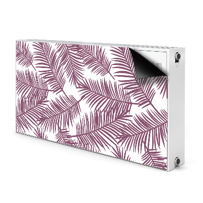 Cache radiateur déco Feuilles violettes