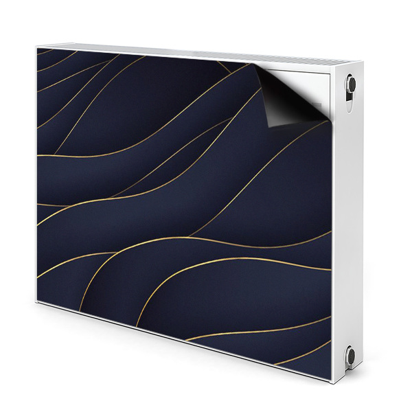 Tapis de radiateur décoratif Vagues bleues