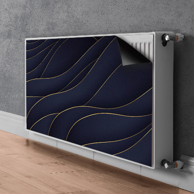 Tapis de radiateur décoratif Vagues bleues