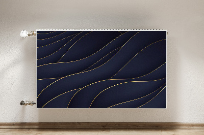 Tapis de radiateur décoratif Vagues bleues