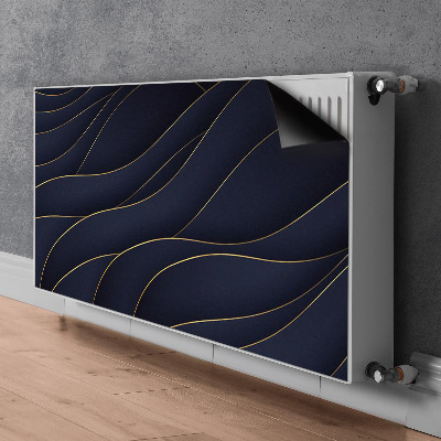 Tapis de radiateur décoratif Vagues bleues