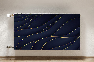 Tapis de radiateur décoratif Vagues bleues