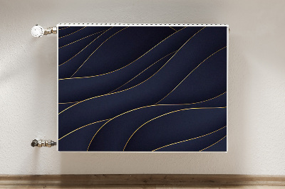 Tapis de radiateur décoratif Vagues bleues