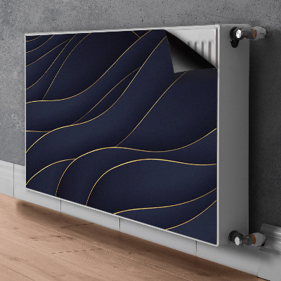 Tapis de radiateur décoratif Vagues bleues