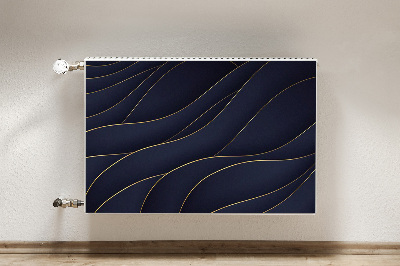 Tapis de radiateur décoratif Vagues bleues