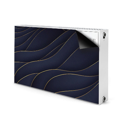 Tapis de radiateur décoratif Vagues bleues