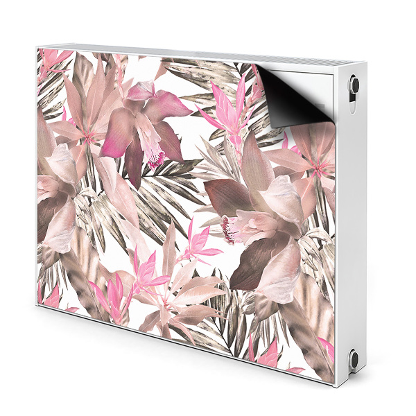Cache radiateur déco Roses tropicales