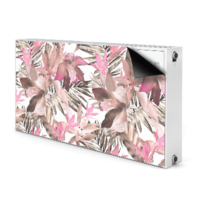 Cache radiateur déco Roses tropicales