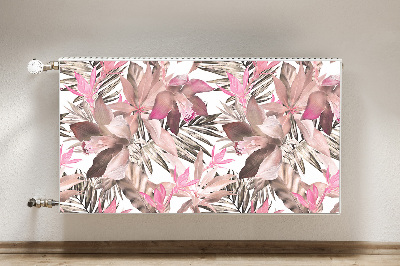 Cache radiateur déco Roses tropicales