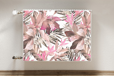 Cache radiateur déco Roses tropicales
