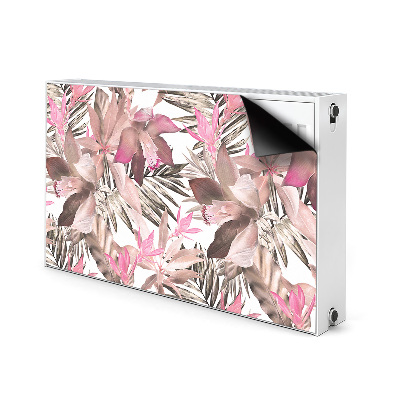 Cache radiateur déco Roses tropicales