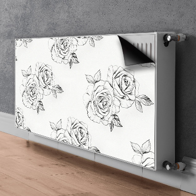 Cache radiateur déco Des roses