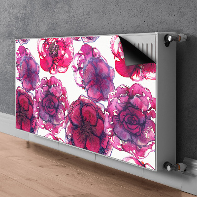 Tapis magnétique pour radiateur Roses rouges