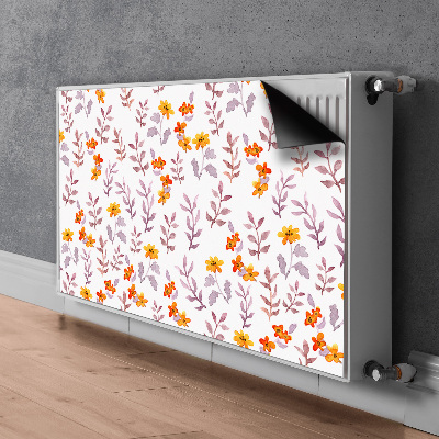 Tapis de radiateur décoratif Fleurs peintes