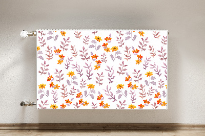 Tapis de radiateur décoratif Fleurs peintes