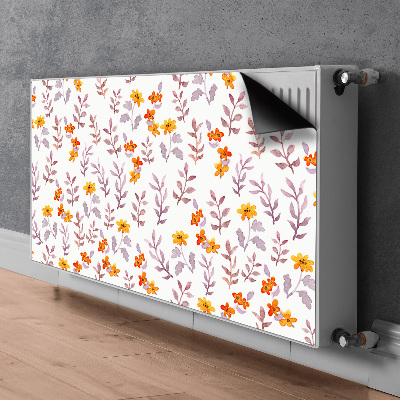 Tapis de radiateur décoratif Fleurs peintes