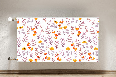 Tapis de radiateur décoratif Fleurs peintes